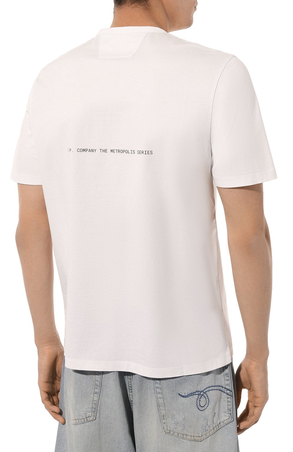 Хлопковая футболка C.P. COMPANY, арт. 16CLTS042A006370W, фото 4