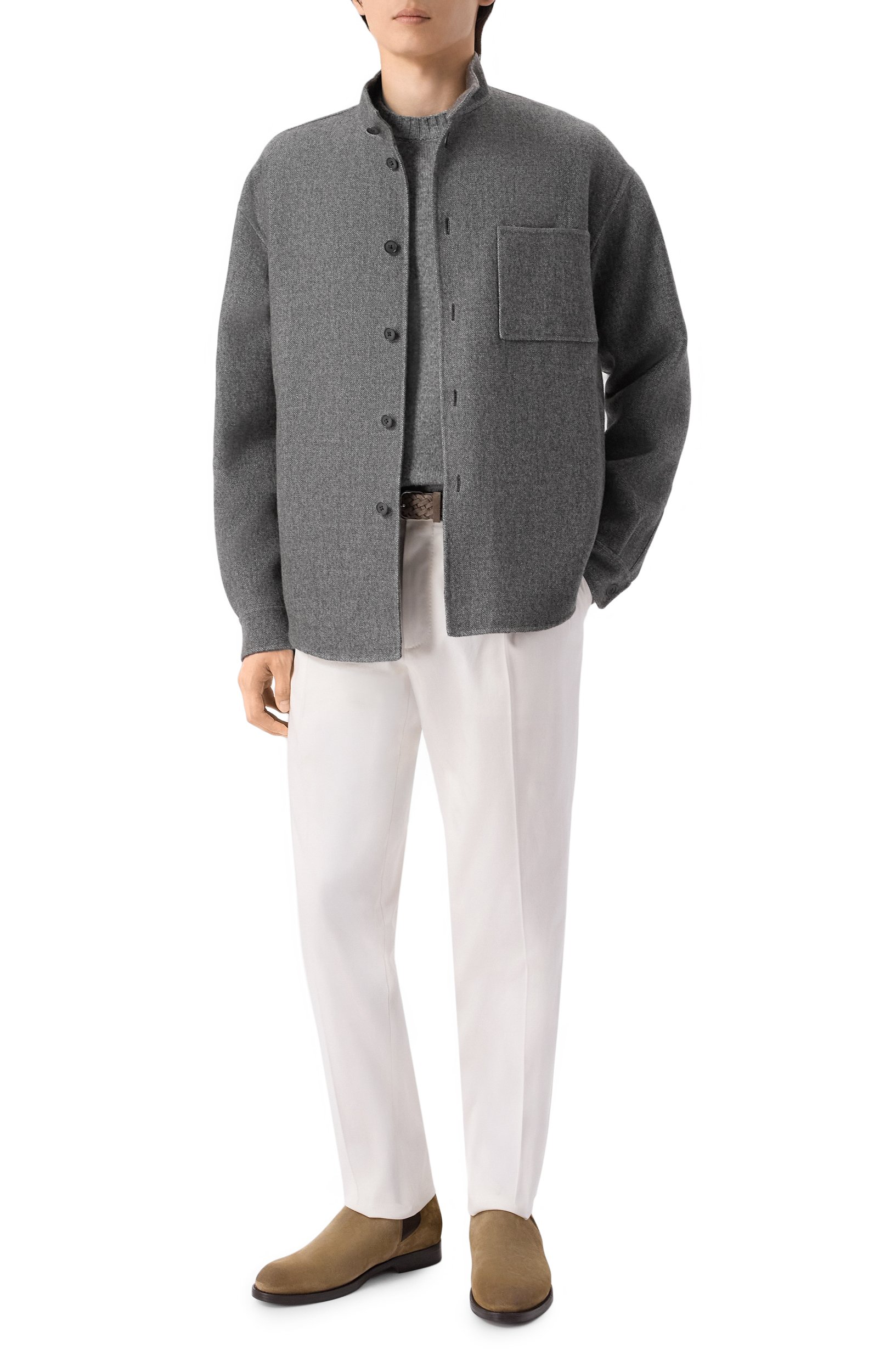 Куртка-рубашка из шелка и кашемира GIORGIO ARMANI, арт. GM004453/TE23830, фото 2