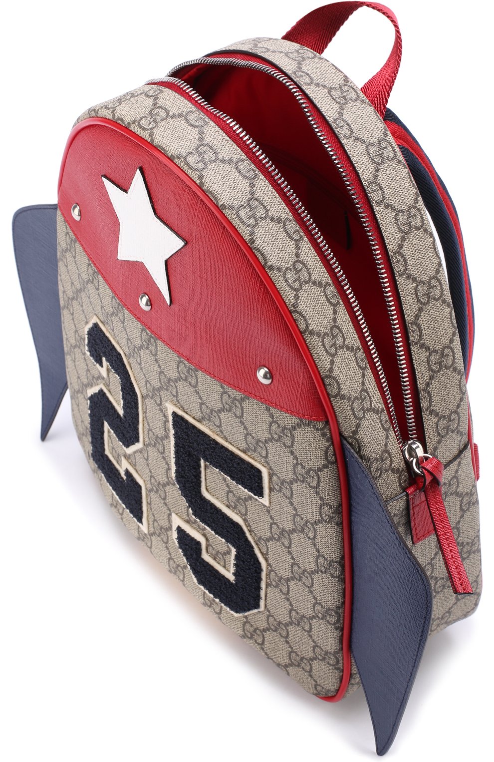 Текстильный рюкзак с принтом и фигурным декором GUCCI, арт. 477707/9C2KN, фото 3