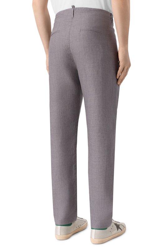 Льняные брюки Hannes Roether BAR21BE.619 Серый  BAR21BE.619 Фото 4