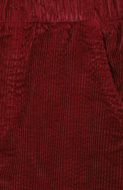 Вельветовые джоггеры IL GUFO бордового цвета по цене 13550 руб., арт. A25GPL0015V6021/24M-36M, фото 3 Вельветовые джоггеры IL GUFO, арт. A25GPL0015V6021/24M-36M, фото 3