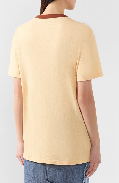 Хлопковая футболка ACNE STUDIOS, арт. AL0076, фото 4