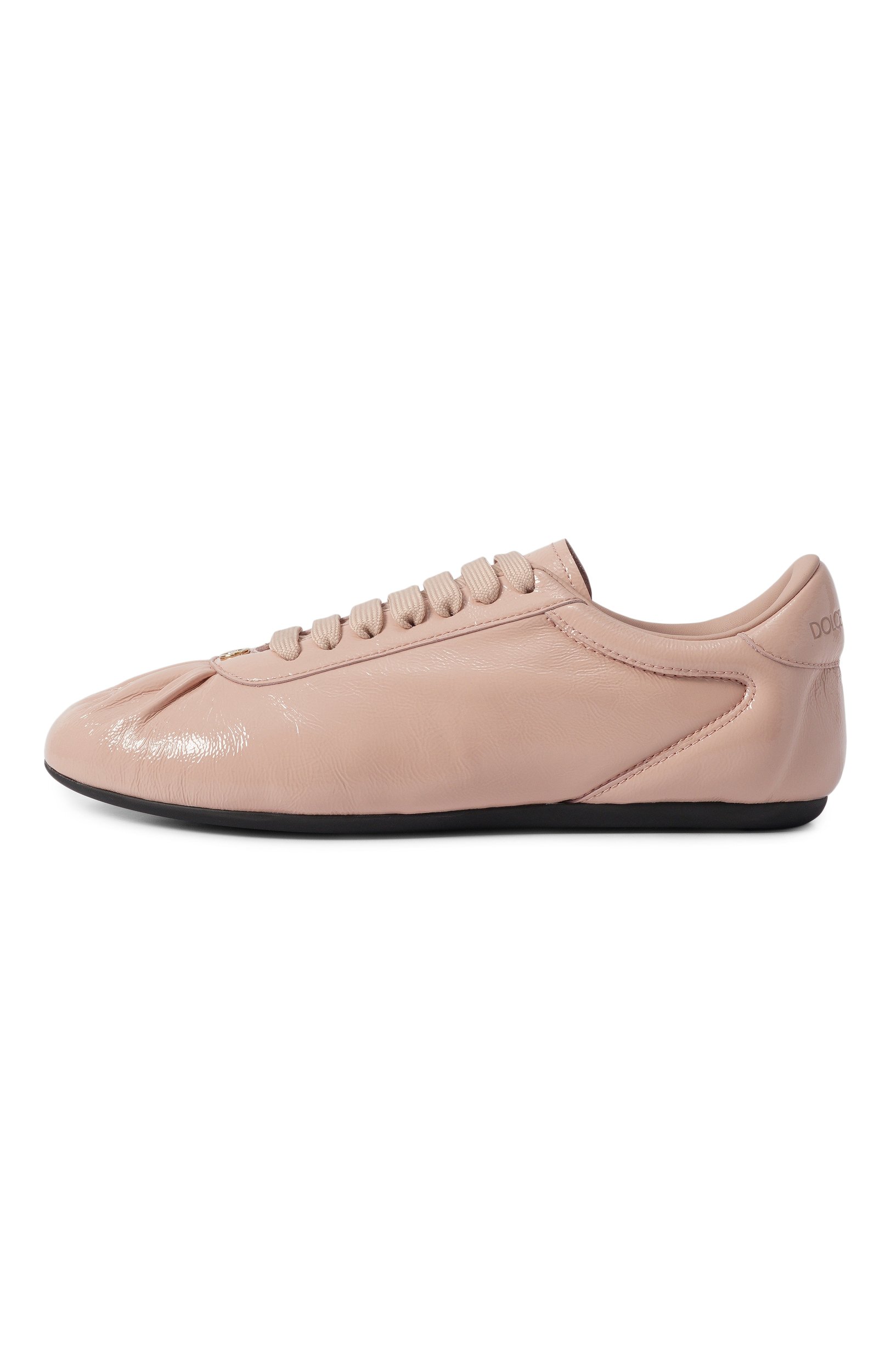 Лакированные кроссовки ballet DOLCE & GABBANA розового цвета по цене 72450 руб., арт. CK2485/A9U97, фото 4 Лакированные кроссовки ballet DOLCE & GABBANA, арт. CK2485/A9U97, фото 4