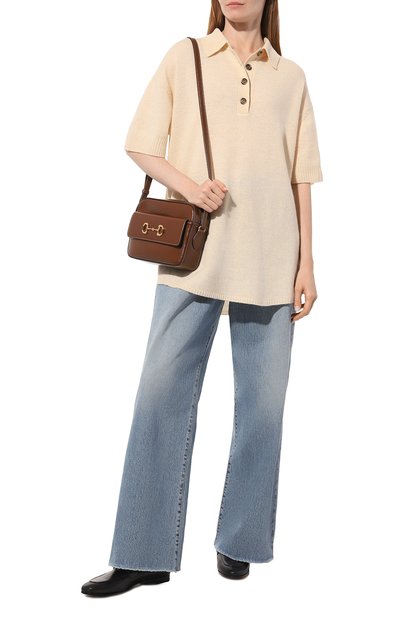 Кожаные лоферы horsebit GUCCI, арт. 631619 CQXM0, фото 2