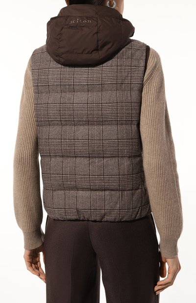 Жилет из шерсти и кашемира KITON, арт. D53628K0520E03, фото 4