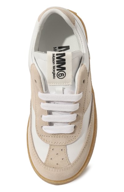 Кожаные кеды MM6, арт. 77556/VAR04/28-35, фото 4