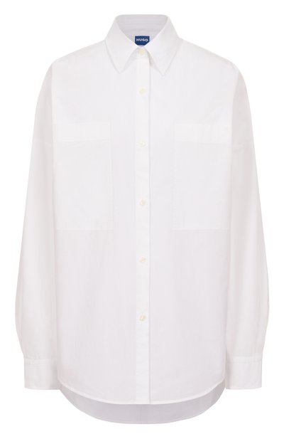 Женская хлопковая рубашка с отделкой стразами HUGO BLUE, арт. 50550592