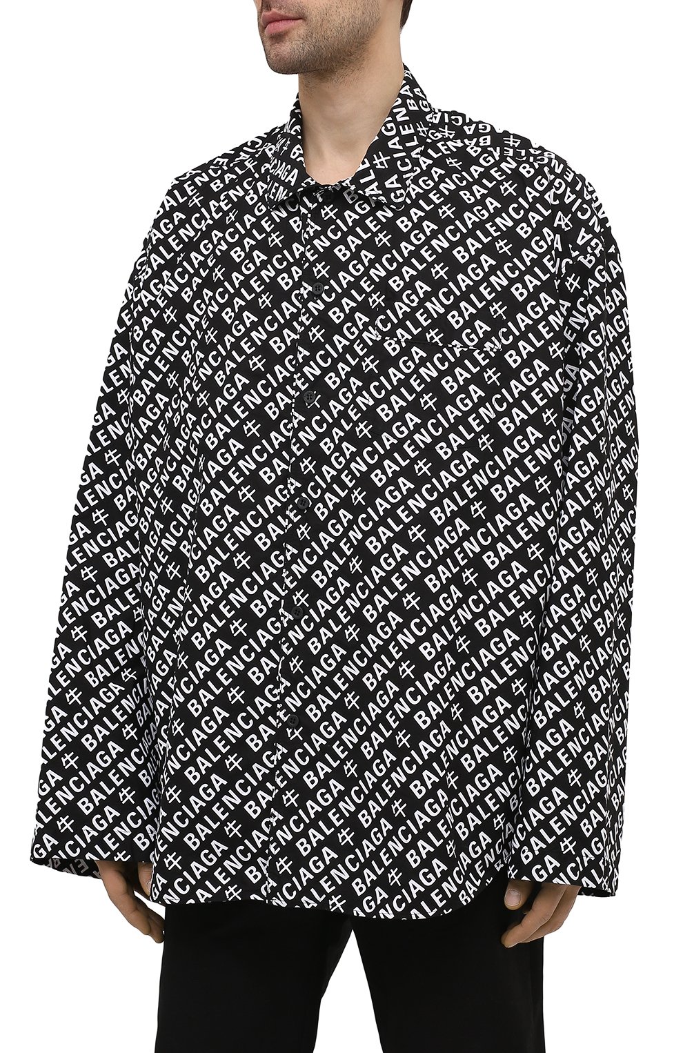Хлопковая рубашка BALENCIAGA, арт. 647653/TJLA1, фото 3