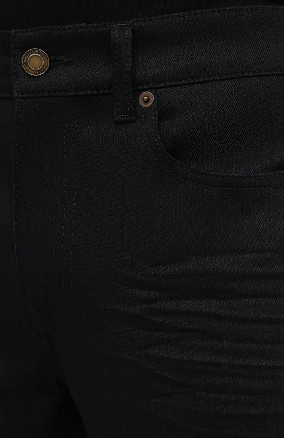 Джинсы SAINT LAURENT черного цвета по цене 63900 руб., арт. 622876/Y0500, фото 5 Джинсы SAINT LAURENT, арт. 622876/Y0500, фото 5