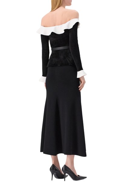 Комбинированное платье SELF-PORTRAIT, арт. RS25085MA, фото 4