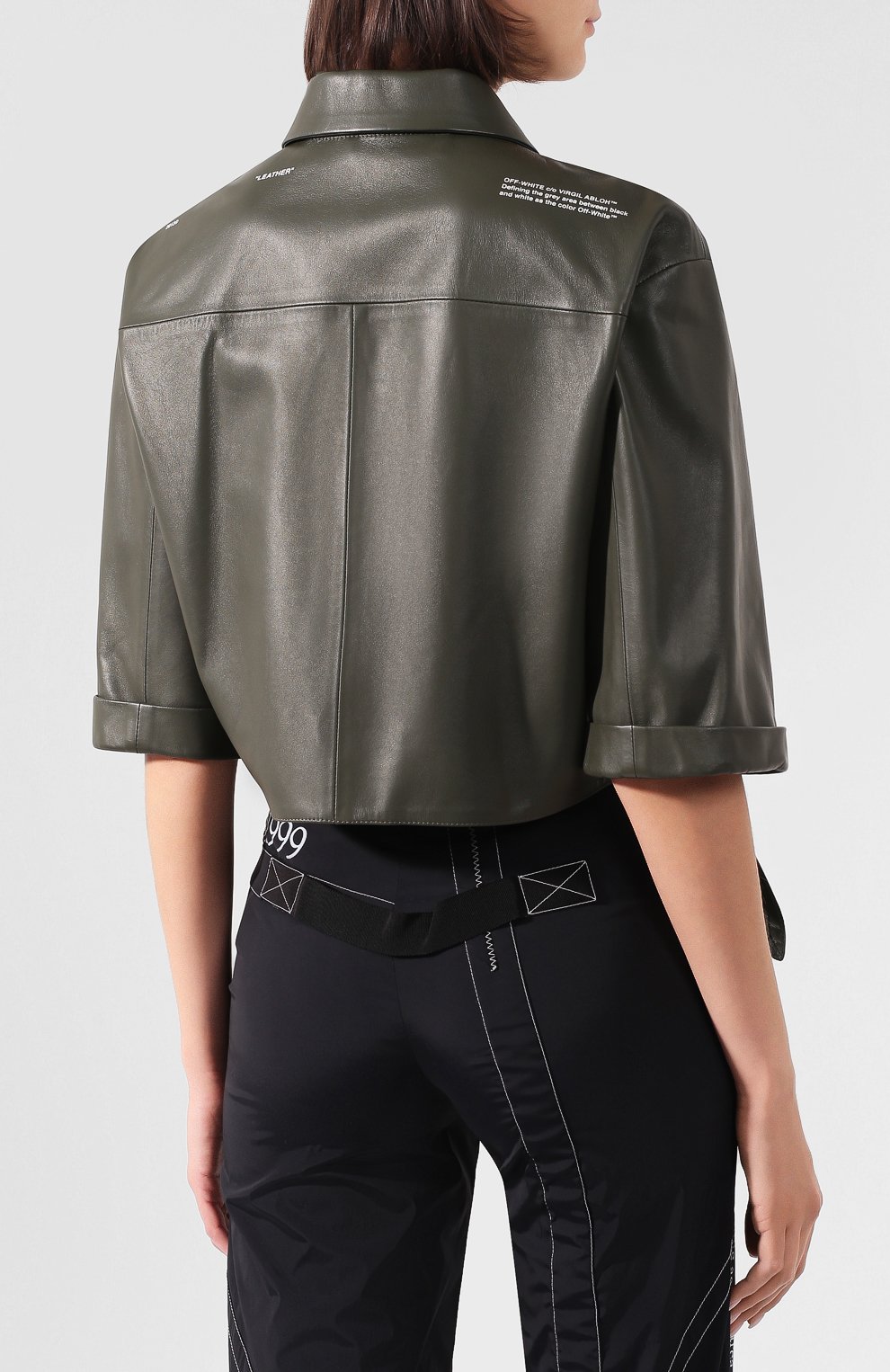 Кожаная рубашка OFF-WHITE, арт. 0WJE001R20F990684300, фото 4