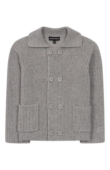 Кардиган из хлопка и шерсти EMPORIO ARMANI, арт. EB000653/AF17338