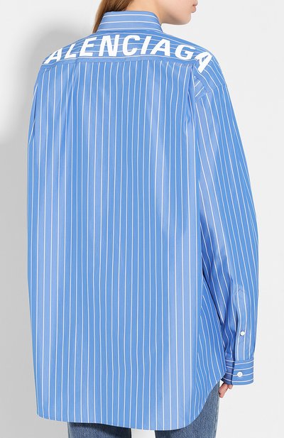 Хлопковая рубашка BALENCIAGA, арт. 571253/TGM07, фото 4