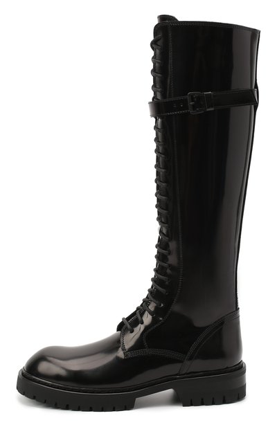 Кожаные сапоги ANN DEMEULEMEESTER черного цвета по цене 87850 руб., арт. 2014-2830-386-099, фото 3 Кожаные сапоги ANN DEMEULEMEESTER, арт. 2014-2830-386-099, фото 3