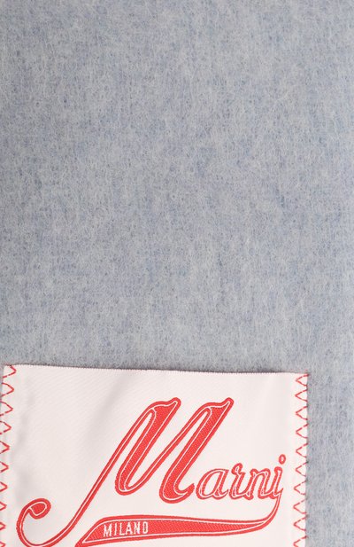 Шерстяной шарф MARNI серого цвета по цене 42450 руб., арт. SCMC0059Y0/UTW918, фото 4 Шерстяной шарф MARNI, арт. SCMC0059Y0/UTW918, фото 4