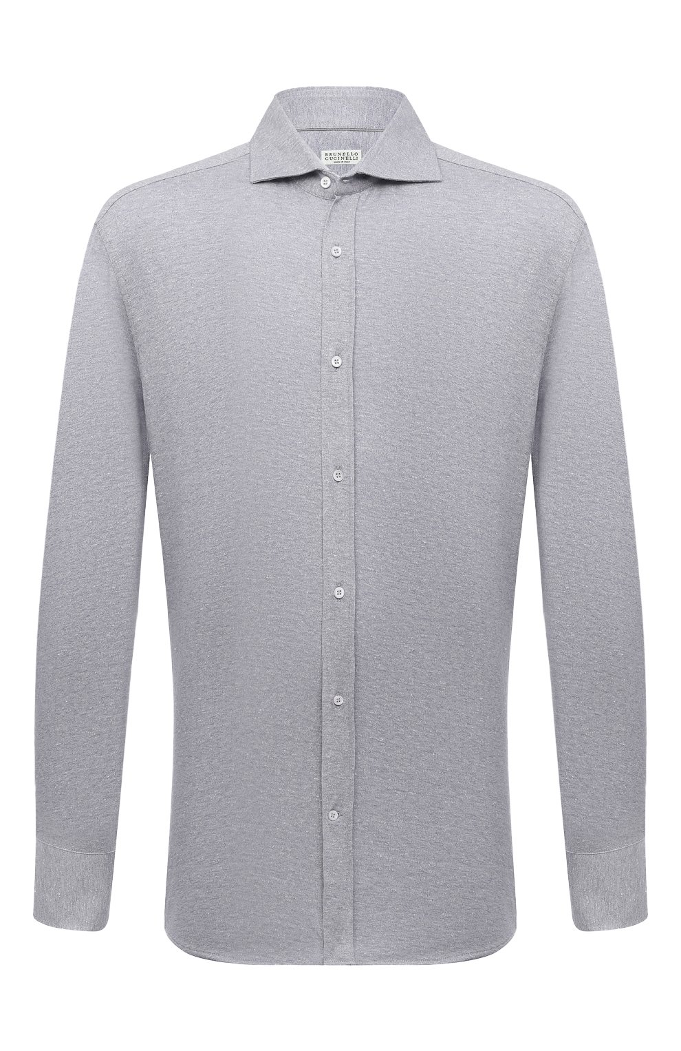 Рубашка изо льна и хлопка BRUNELLO CUCINELLI, арт. MW835B2269, фото 1
