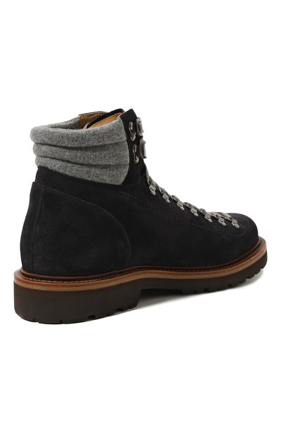 Замшевые хайкеры mountain BRUNELLO CUCINELLI темно-синего цвета по цене 138000 руб., арт. MZUPEB2208, фото 5 Замшевые хайкеры mountain BRUNELLO CUCINELLI, арт. MZUPEB2208, фото 5