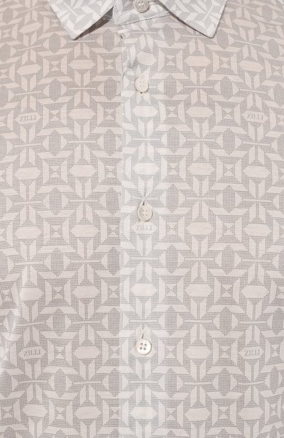 Хлопковая рубашка ZILLI, арт. CLAF01M011084030Q, фото 5