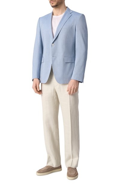 Пиджак из хлопка и вискозы BOSS, арт. 50540836, фото 3