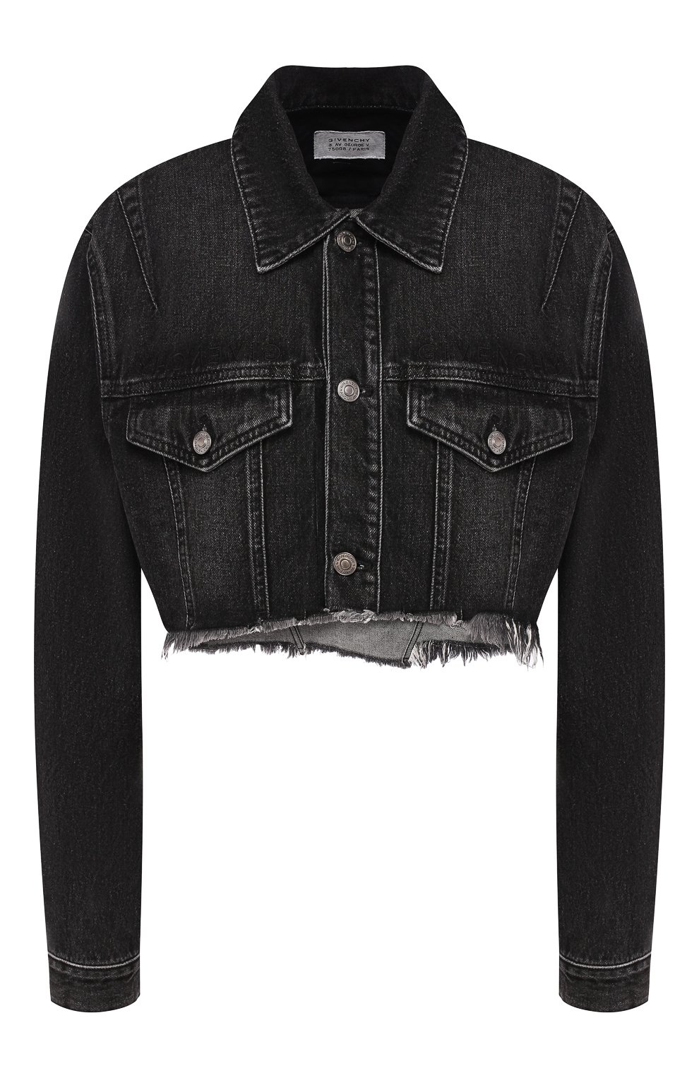 Джинсовая куртка GIVENCHY черного цвета по цене 84650 руб., арт. BW006Q50AJ, фото 1 Джинсовая куртка GIVENCHY, арт. BW006Q50AJ, фото 1