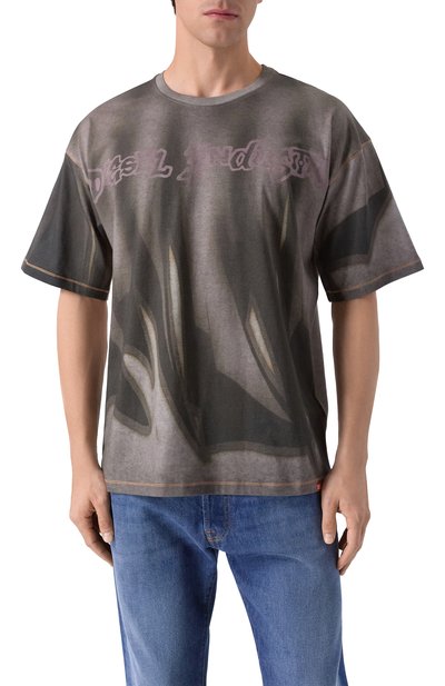 Хлопковая футболка DIESEL, арт. A21623/0BKBY, фото 3