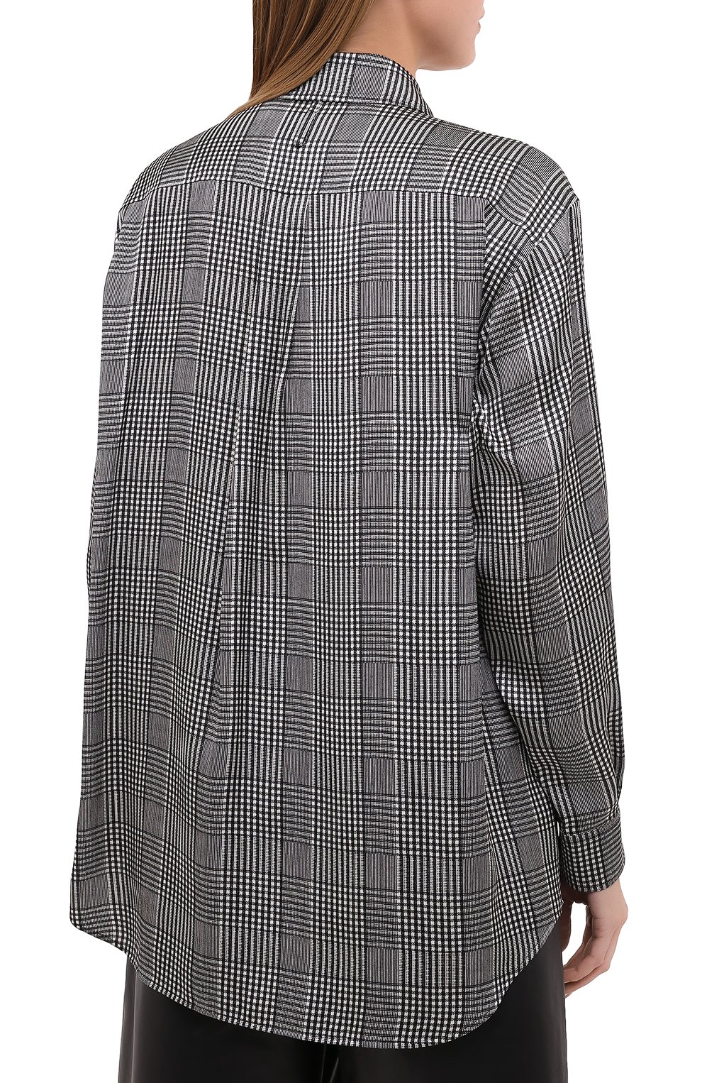Шелковая рубашка BURBERRY серого цвета по цене 132000 руб., арт. 8030903, фото 4 Шелковая рубашка BURBERRY, арт. 8030903, фото 4