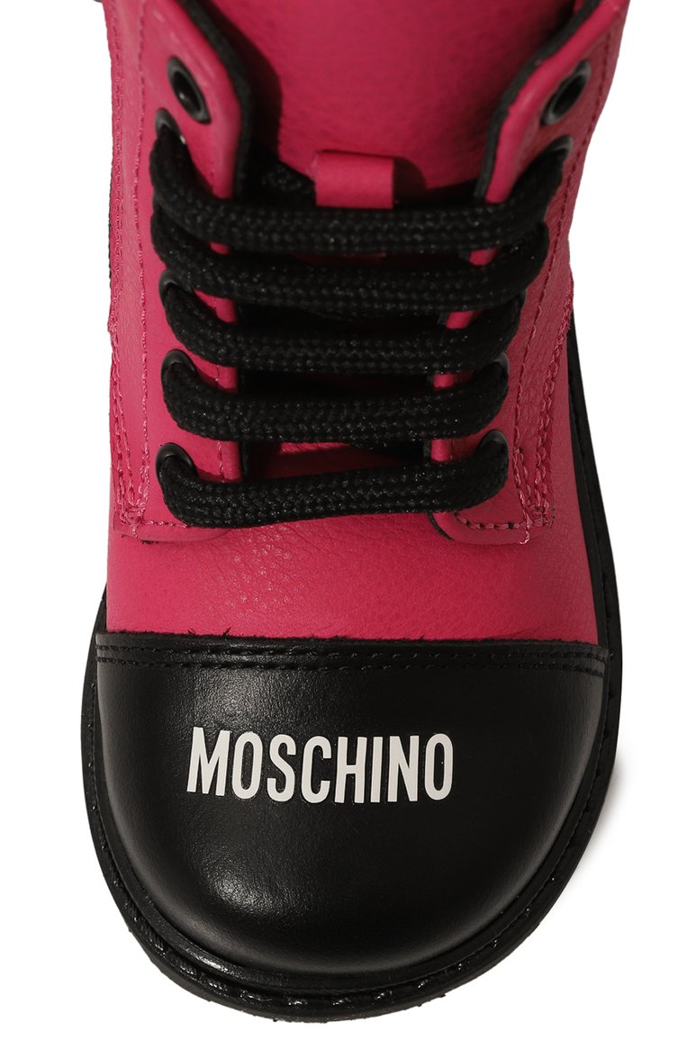 Кожаные ботинки MOSCHINO, арт. 78644, фото 4