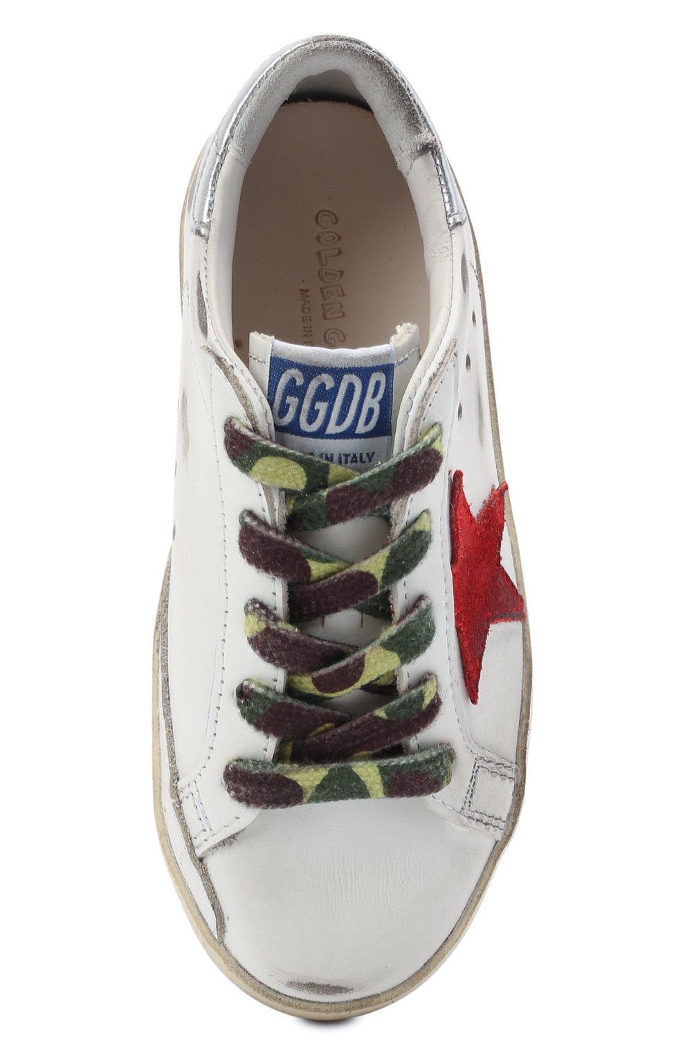 Кожаные кеды superstar GOLDEN GOOSE DELUXE BRAND, арт. GJF00101.F001157, фото 4