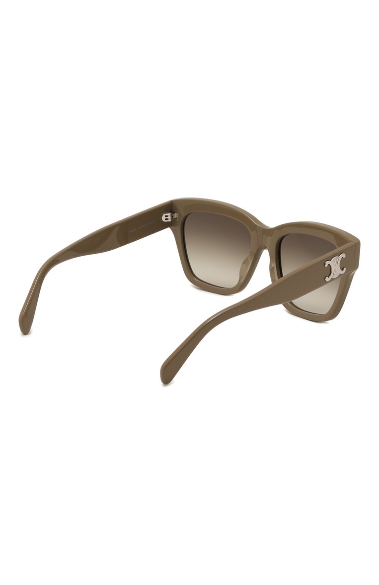 Женские солнцезащитные очки CELINE EYEWEAR серого цвета, арт. CL40253I 59F | Фото 4 (Нос: Не проставлено; Региональные ограничения белый список (Axapta Mercury): Не проставлено; Материал: Пластик; Тип очков: С/з; Оптика Гендер: оптика-женское; Очки форма: Прямоугольные)