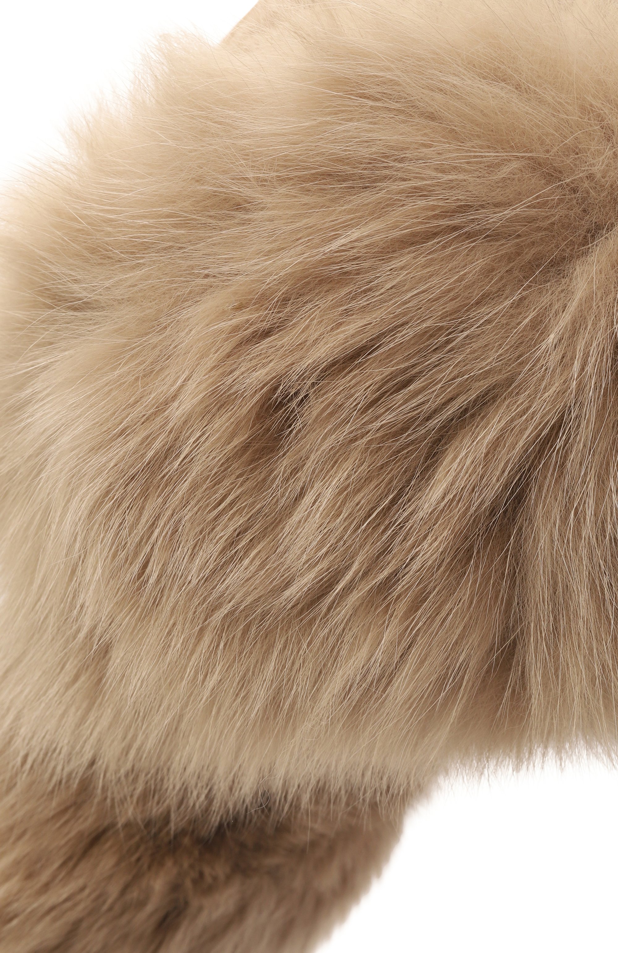 Пуховая шапка-ушанка с отделкой из песца YVES SALOMON ENFANT, арт. 23WEA015XXD0XW, фото 3