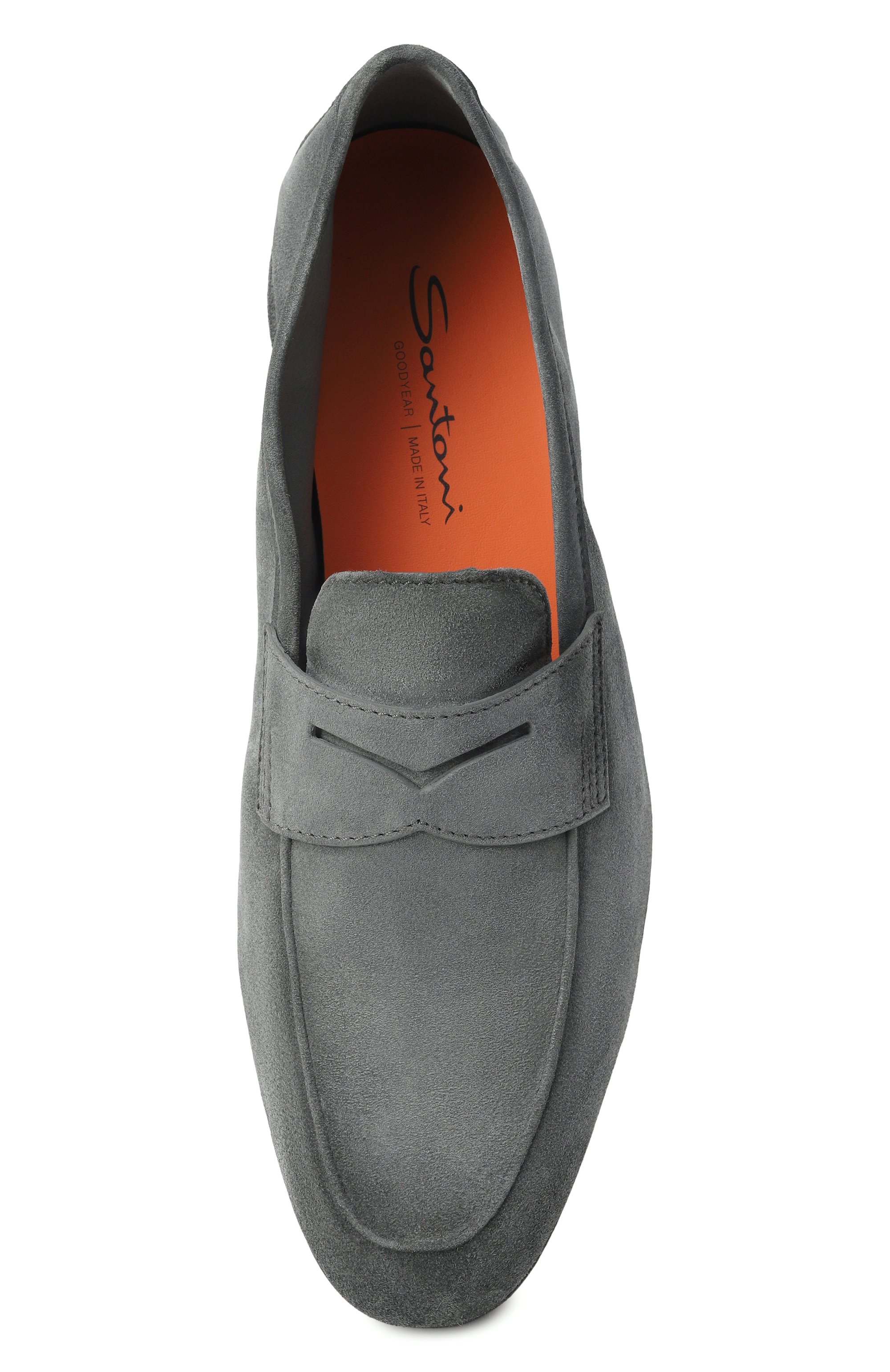 Замшевые пенни-лоферы carlos SANTONI, арт. MCNG19298SI6SEAA, фото 5