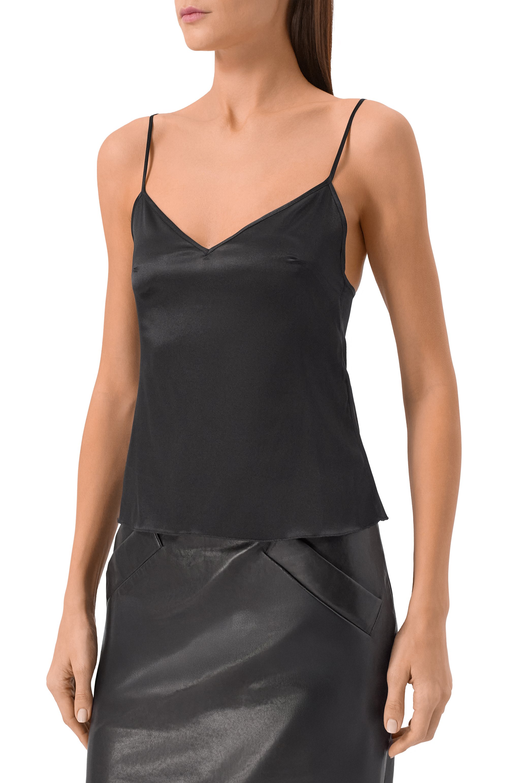 Атласный топ ERMANNO SCERVINO, арт. D474L602TBW, фото 3