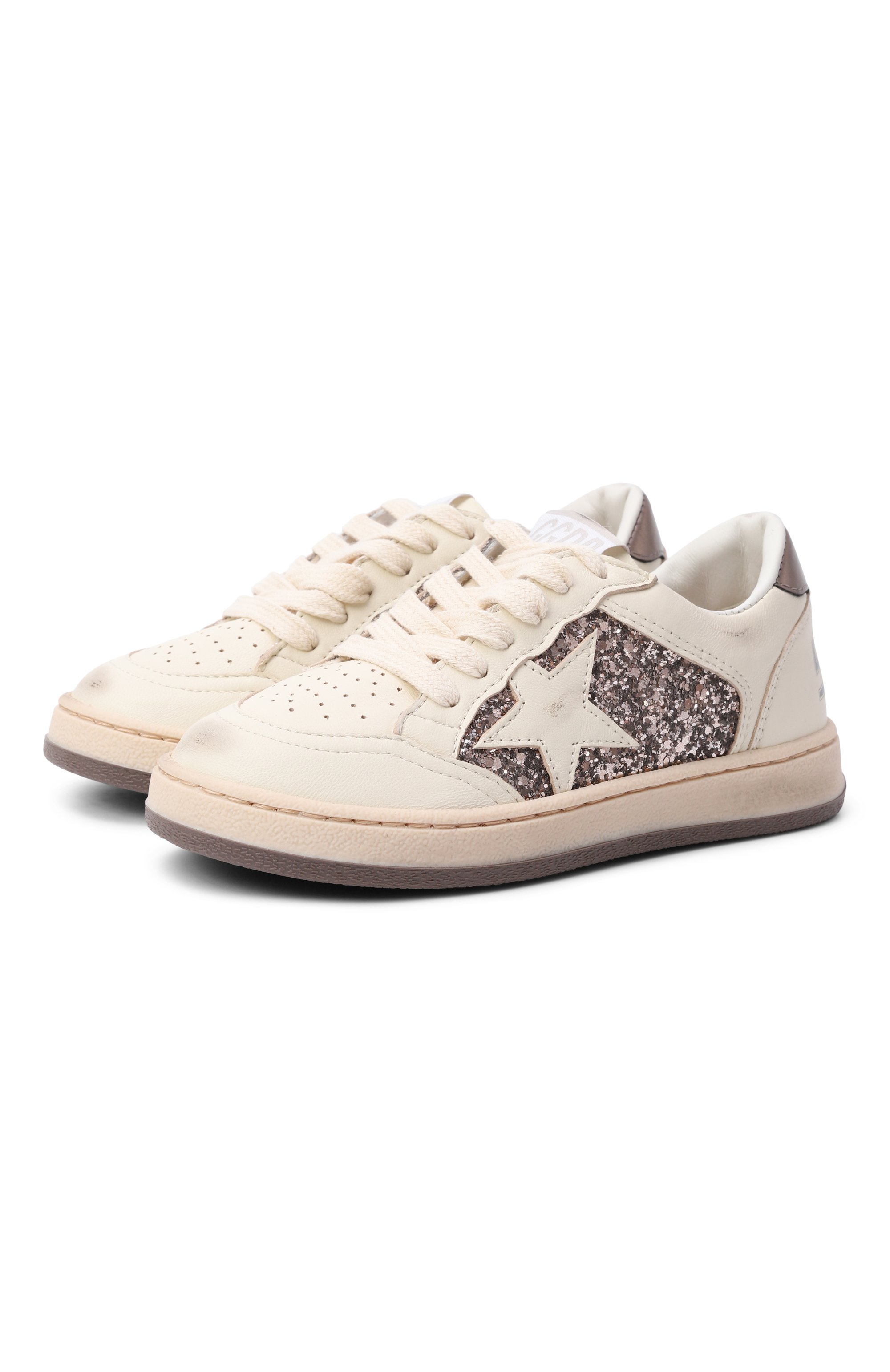 Кожаные кеды ball star GOLDEN GOOSE DELUXE BRAND, арт. GYF00327.F008049, фото 1