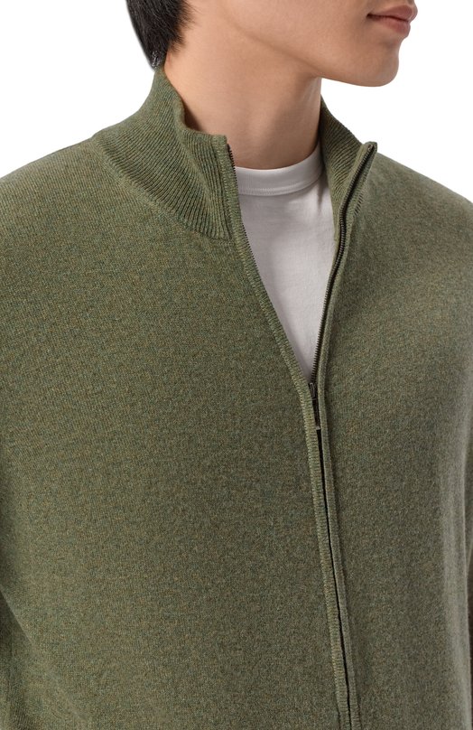 Кашемировый кардиган Loro Piana FAM9318 Хаки  FAM9318 Фото 5