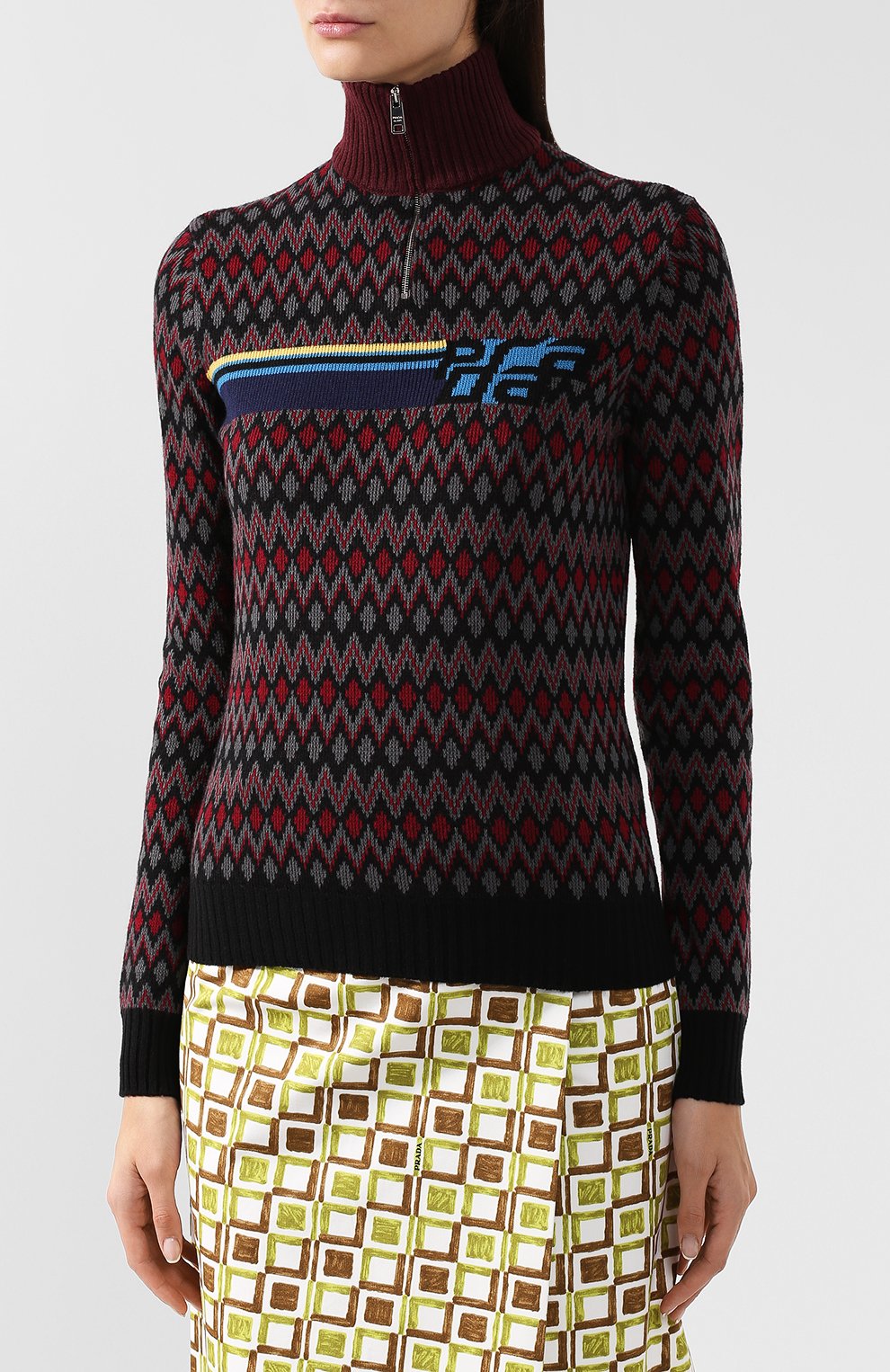 Шерстяная водолазка PRADA черного цвета по цене 83000 руб., арт. 126235-1R87-F0002, фото 3 Шерстяная водолазка PRADA, арт. 126235-1R87-F0002, фото 3