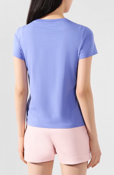 Хлопковая футболка KENZO синего цвета по цене 10900 руб., арт. FA52TS7214YB, фото 4 Хлопковая футболка KENZO, арт. FA52TS7214YB, фото 4
