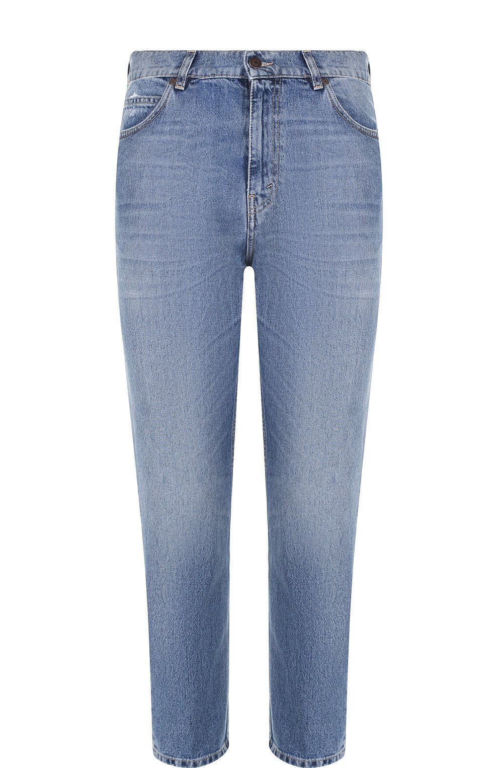 Укороченные джинсы прямого кроя с потертостями STELLA MCCARTNEY, арт. 470648/SLN39, фото 1