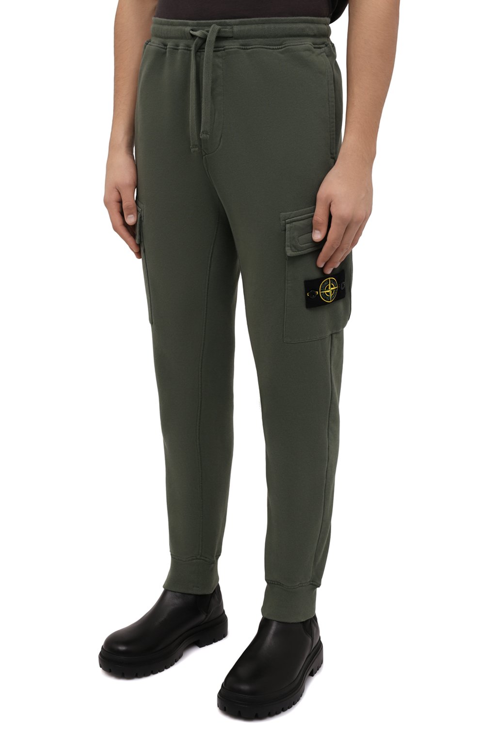 Хлопковые джоггеры STONE ISLAND, арт. 751565220, фото 3