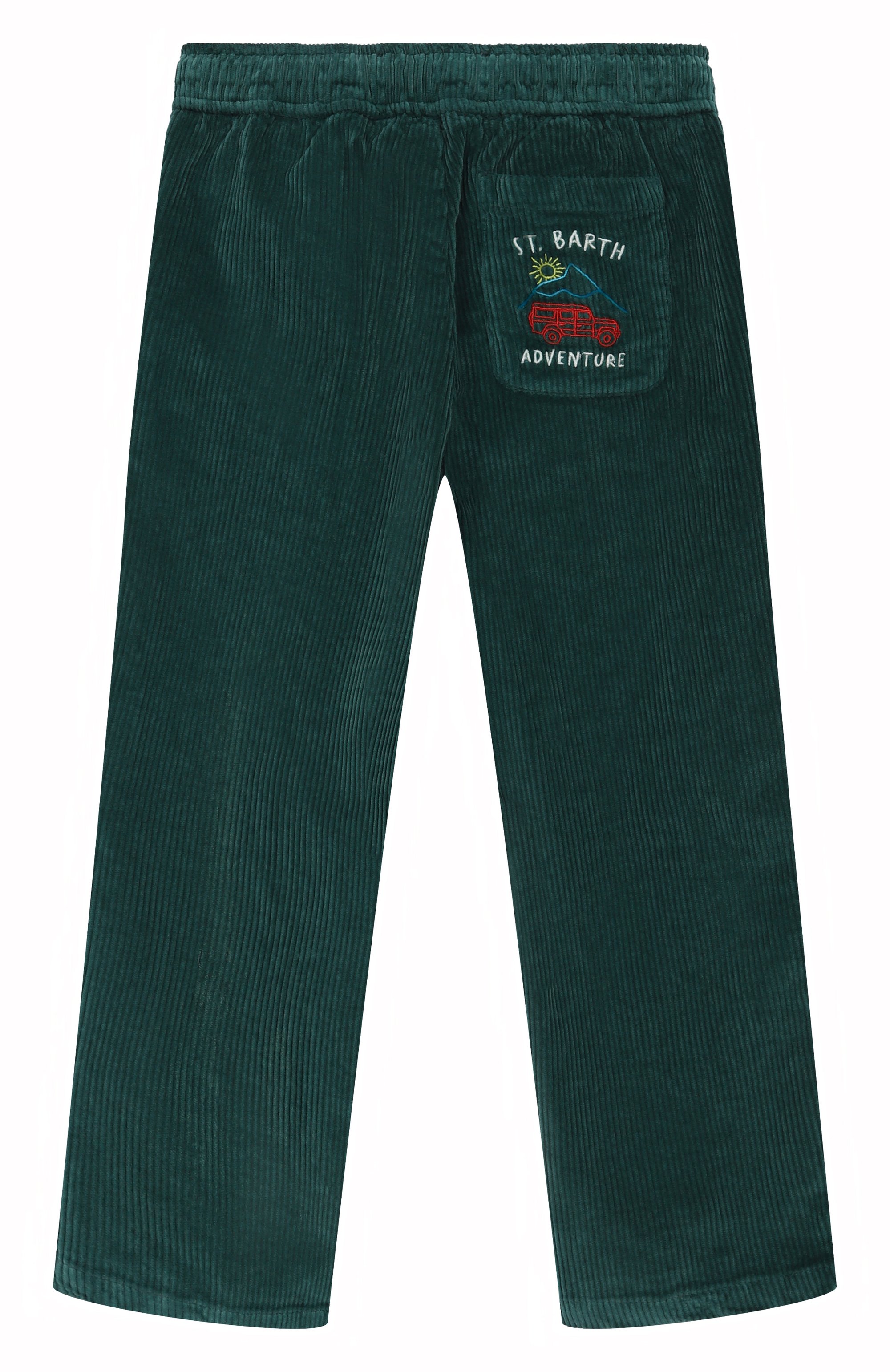 Вельветовые брюки MC2 SAINT BARTH зеленого цвета по цене 18300 руб., арт. KIL0001-00668I, фото 2 Вельветовые брюки MC2 SAINT BARTH, арт. KIL0001-00668I, фото 2