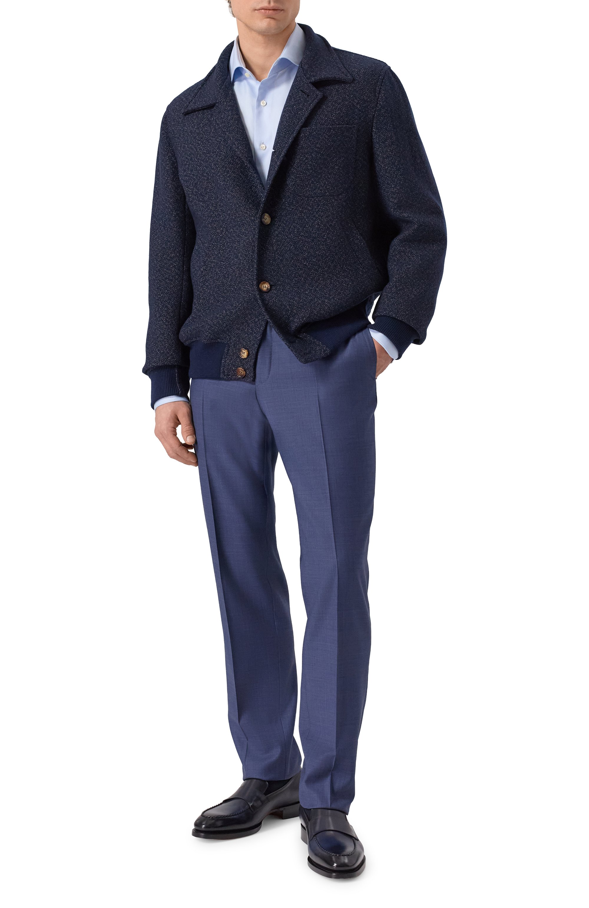 Кожаные лоферы arco SANTONI, арт. MLAG19204DD3HWVE, фото 2