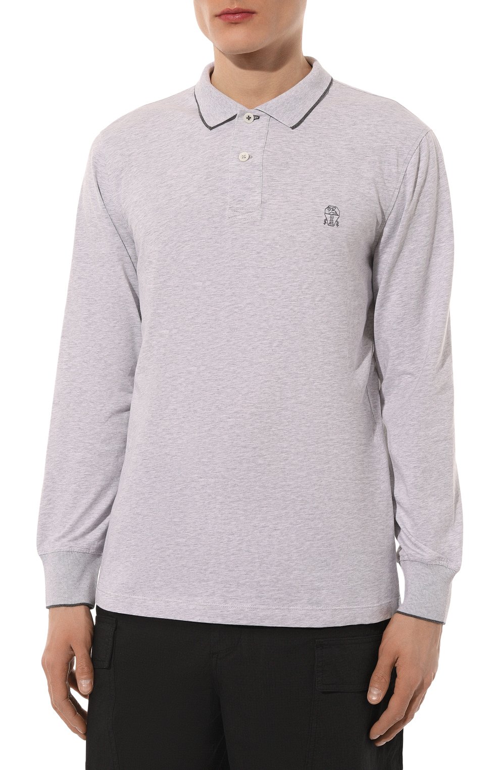 Хлопковое поло BRUNELLO CUCINELLI, арт. M0T619769G, фото 3