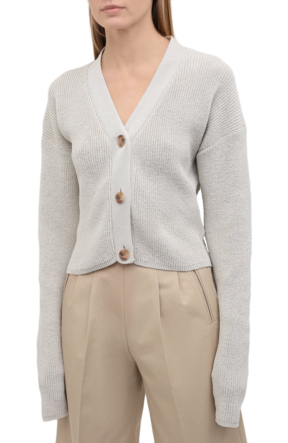Хлопковый кардиган MOUSSY, арт. 025ES370-0150, фото 3