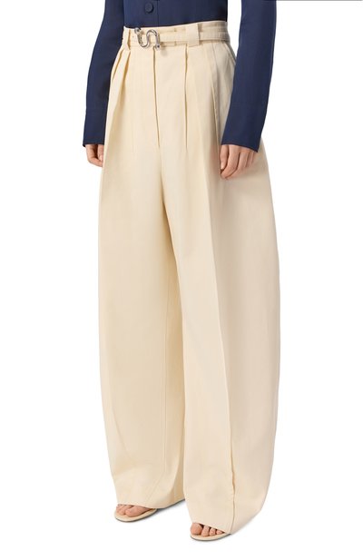 Хлопковые брюки SPORTMAX, арт. SPXID0NE0, фото 3