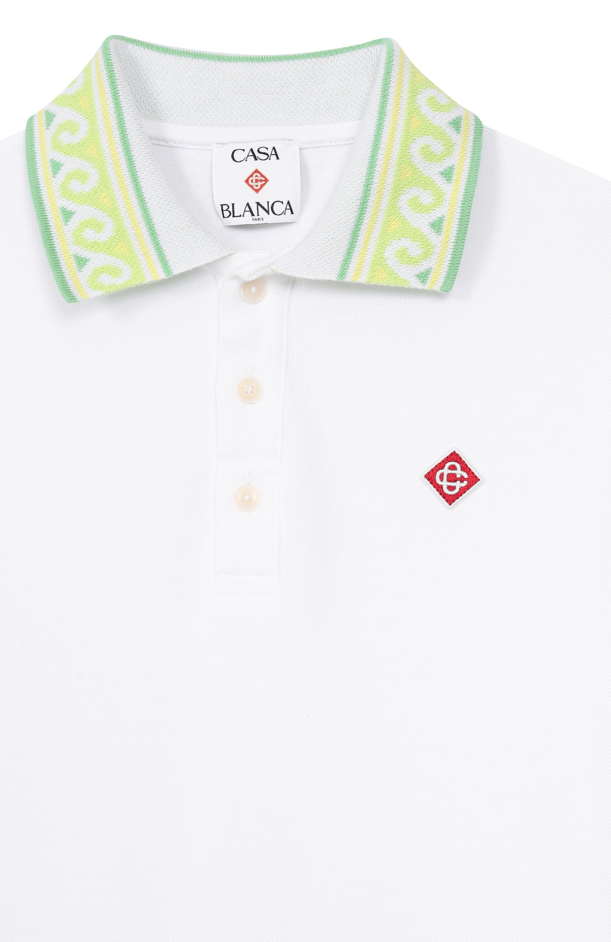 Хлопковое поло CASABLANCA, арт. K-SP26-JTP-370-01-G-EX-BC, фото 3