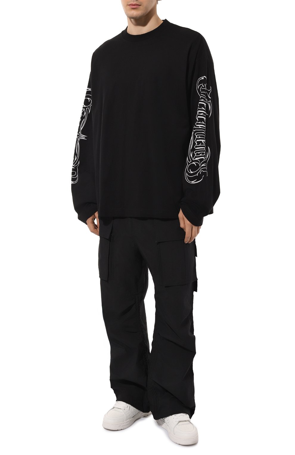 Хлопковый лонгслив VETEMENTS, арт. UA66LS620B, фото 2