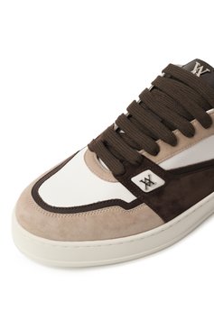 Мужские замшевые кеды drazen ARTIOLI бежевого цвета, арт. 0S590/SUEDE/CALF/CALF ELITE | Фото 7 (Материал внешний: Натуральная кожа, Замша; Подошва: Массивная; Материал сплава: Проставлено; Драгоценные камни: Проставлено; Материал внутренний: Натуральная кожа; Стили: Классический; Кросс-КТ: Низкие; Материал утеплителя: Без утеплителя)