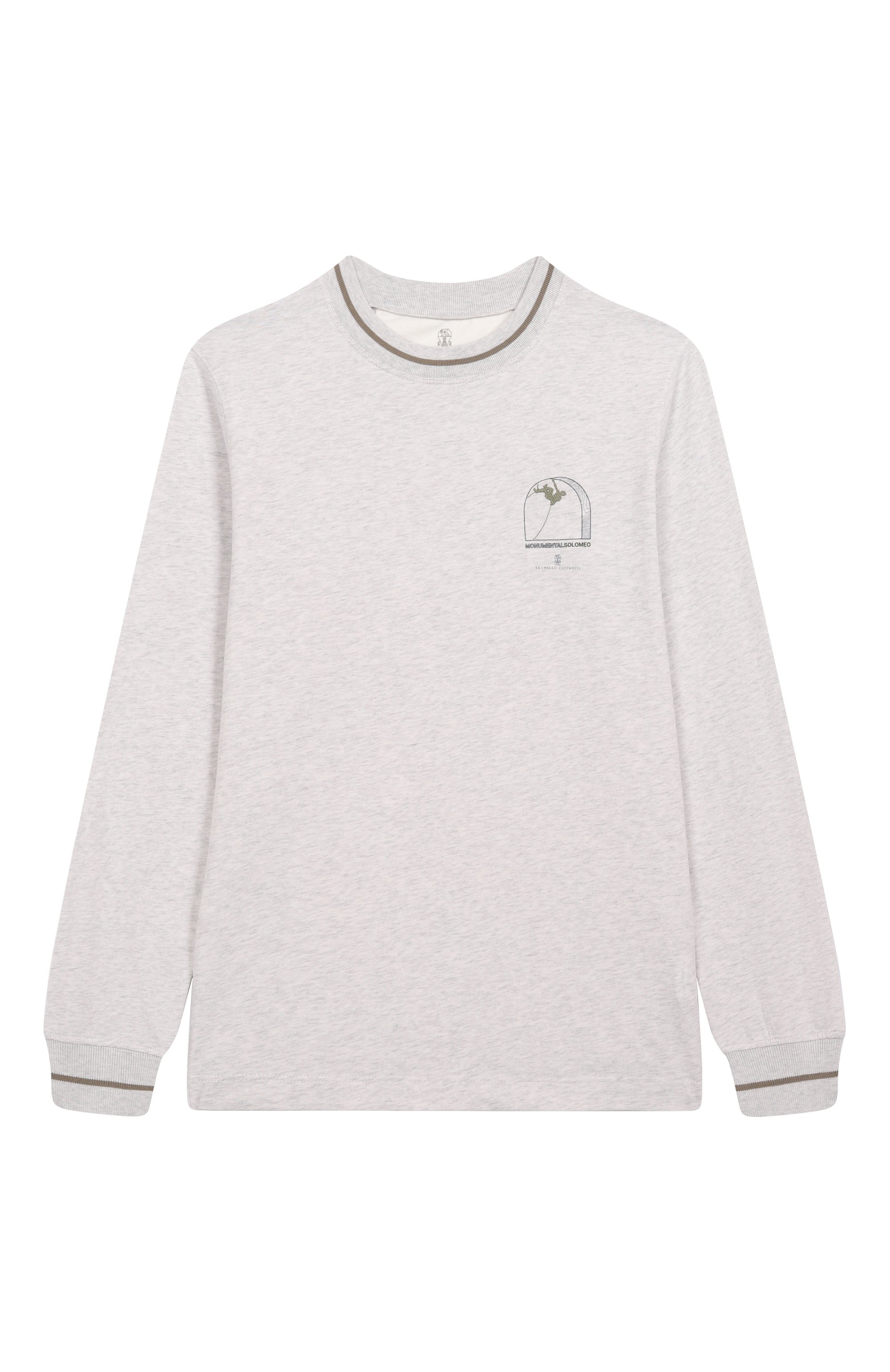 Хлопковый лонгслив BRUNELLO CUCINELLI, арт. B0B13T178C, фото 1