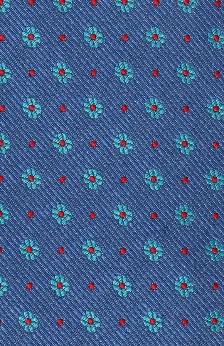 Мужской шел�ковый галстук BROUBACK синего цвета, арт. TIE 8CM/SS24 | Фото 4 (Материал: Текстиль, Шелк; Нос: Не проставлено; Материал сплава: Проставлено; Принт: С принтом)