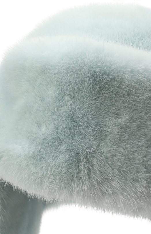Меховая шапка-ушанка Френки из норки FurLand 0217500110292600000 Зелёный  0217500110292600000 Фото 3