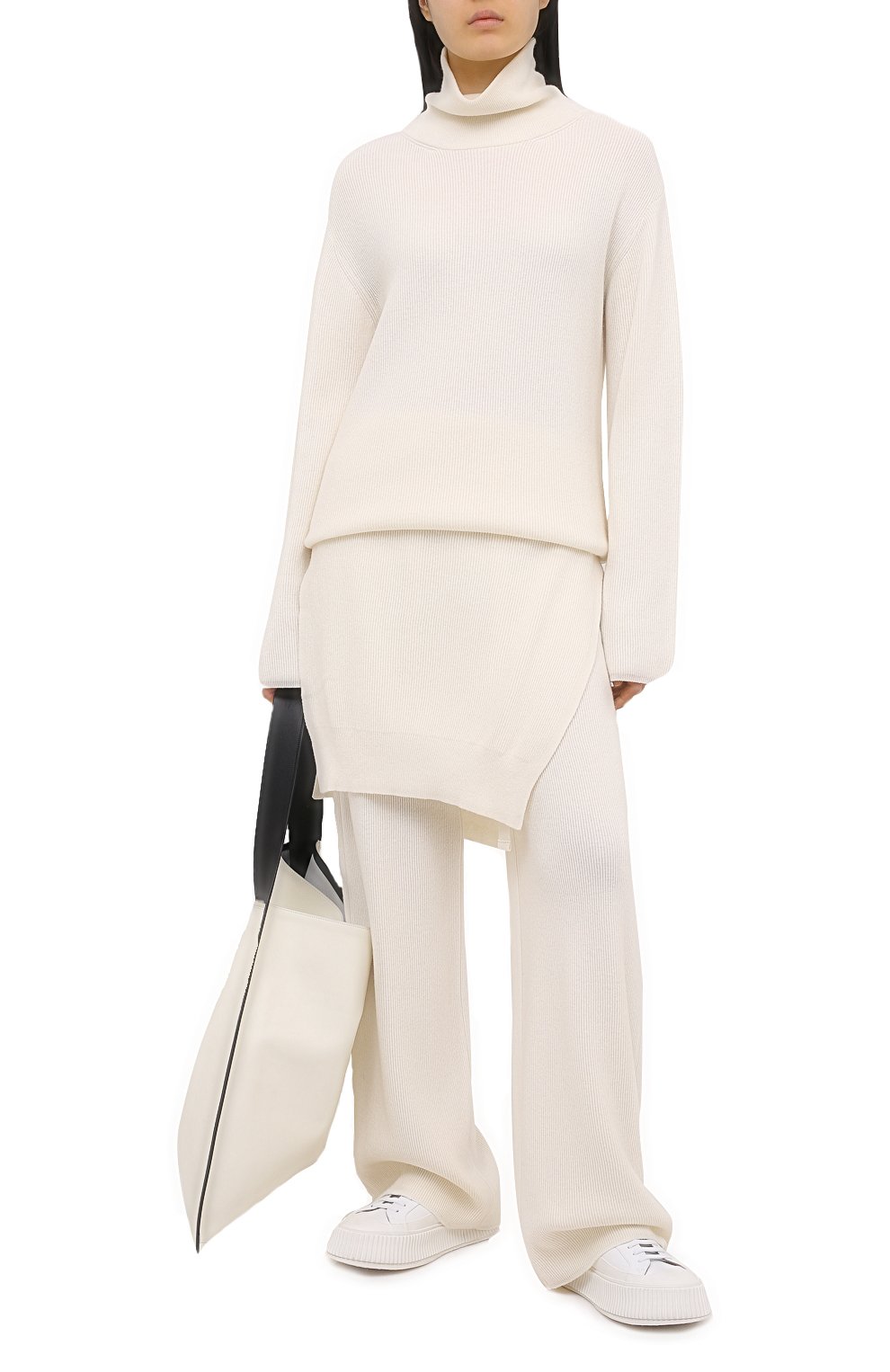 Брюки NANUSHKA, арт. 0NI_CREME_SUSTAINABLE CASHMERE KNIT, фото 2